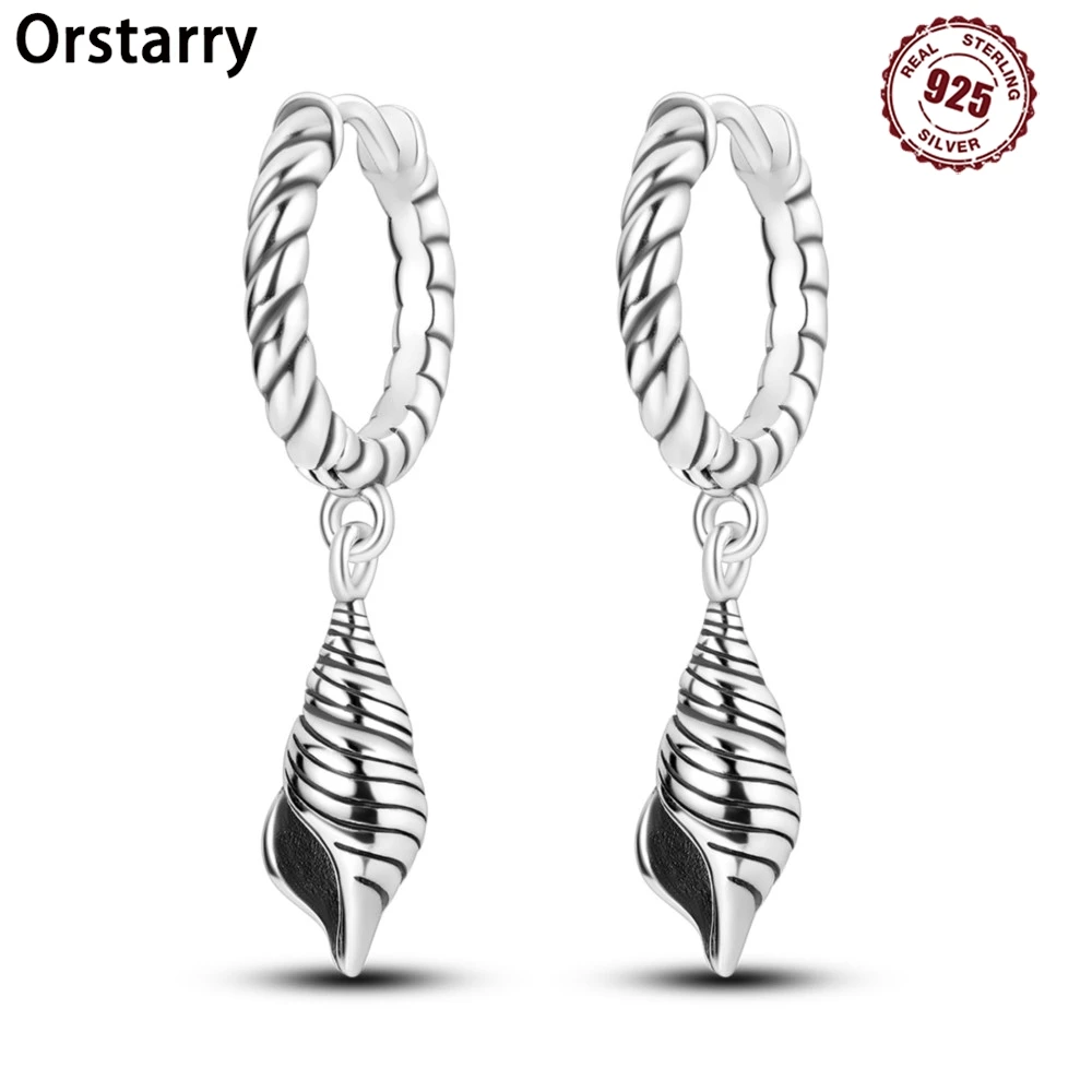 

Orstarry 925 Sterling Silver Conch Ocean Eardrops Drop Earrings Women Earrings Charm Fashion Versatile Party Jewelry Gifts