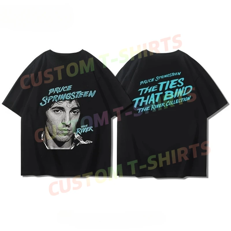 

Rocker Bruce Springsteen Vintage Graphic T-Shirt Summer Casual Comfortable 100% Cotton T-Shirt Street Fashion Loose T-Shirt