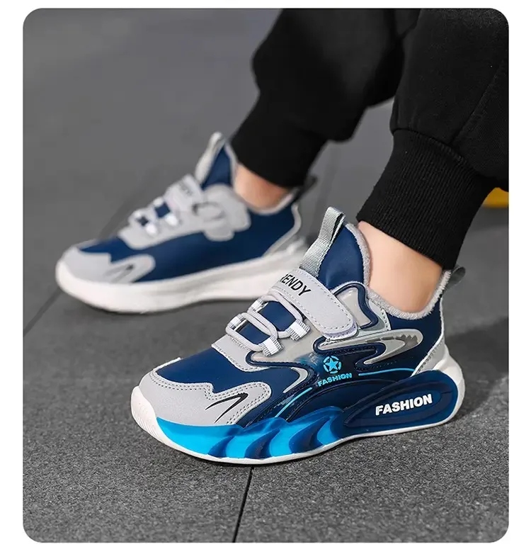 New Winter Children Shoes Boys Sneaker Warm Plush Kids Casual Sneaker Outdoor Walking Platform Fashion Sports Shoes for Boy