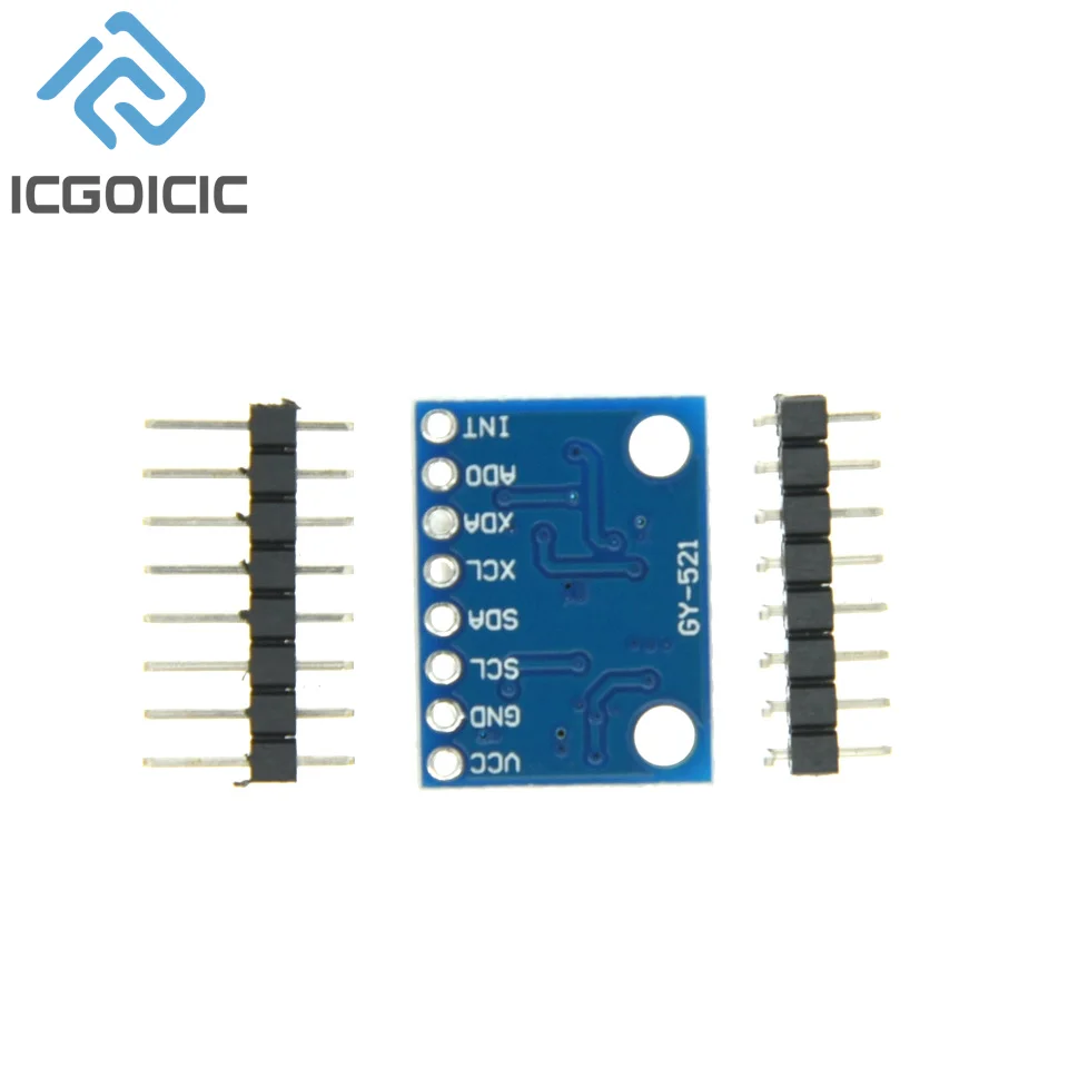 IIC I2C GY-521 MPU-6050 MPU6050 3 Axis Analog Gyroscope Sensors + 3 Axis Accelerometer Module For Arduino With Pins 3-5V DC