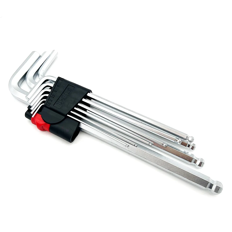 Portable Professional Nine Sizes of Allen Wrench Sets Hex Key 1.5mm 2mm 2.5mm 3mm 4mm 5mm 6mm 8mm 10mm