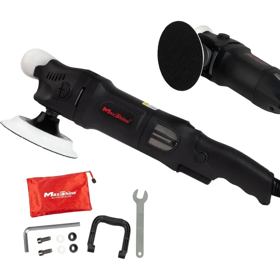 

M1000 Rotary Polisher with 1000W High-Performance Motor and 5-Inch Backing Plate Offers 6-Speed Settings and 5/8-Inch