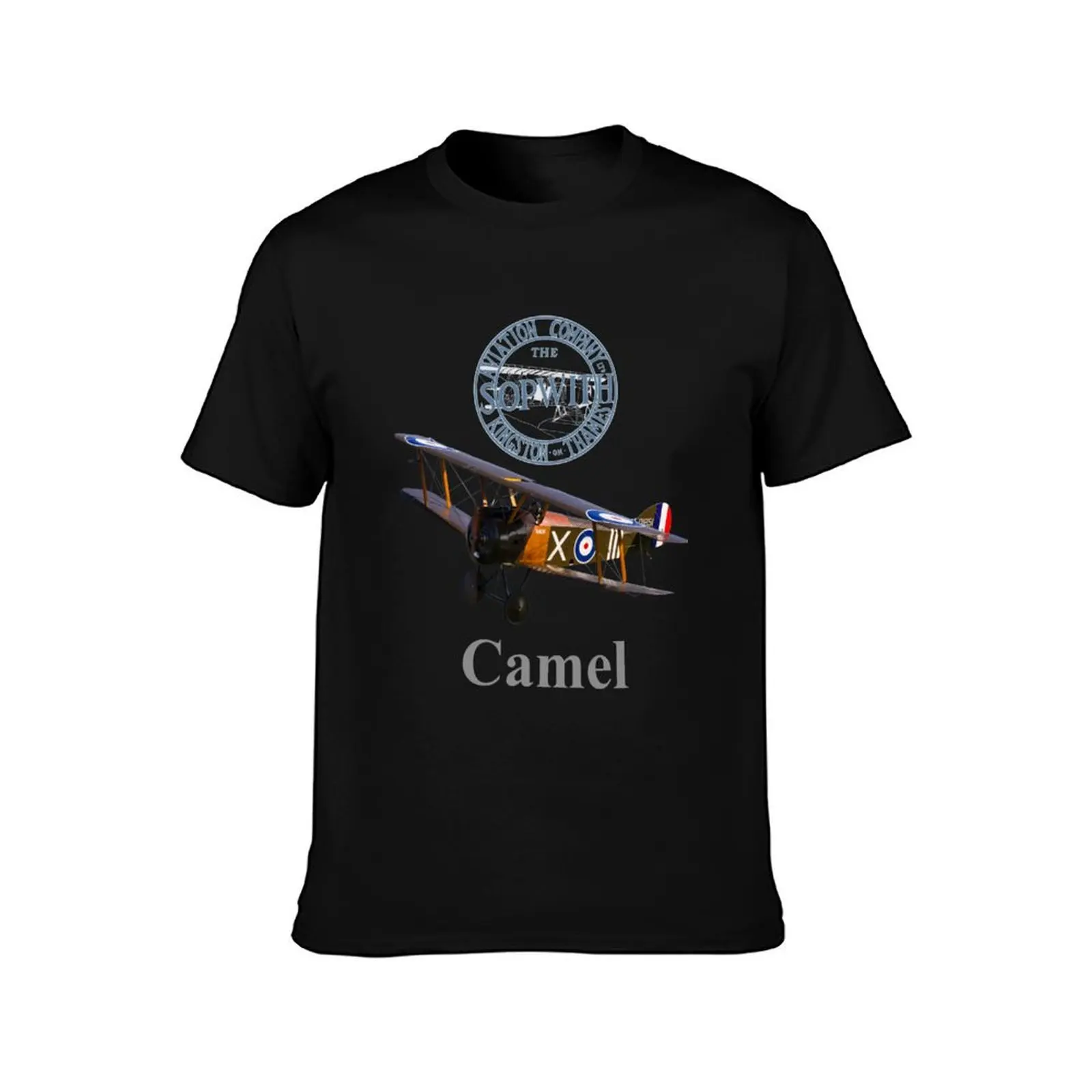 Sopwith Camel WW1 fighter T-Shirt Outdoor Sports Short Sleeve Top T-Shirt