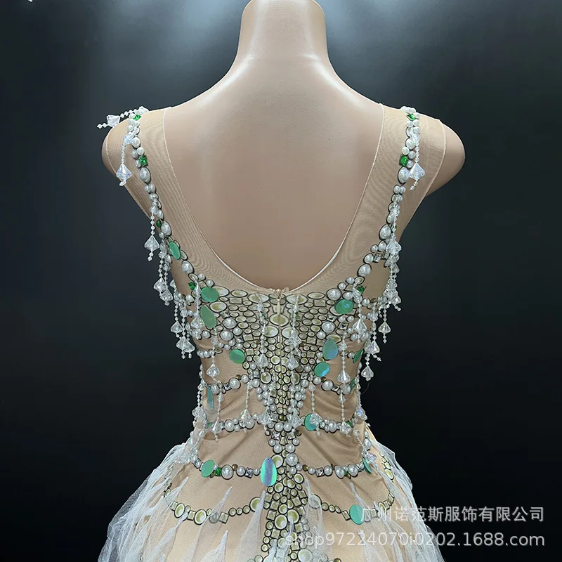 Autumn On The New Sexy Side Split Dance Ballroom Performance Clothes Birthday Party Socialite Live House Wear Vestidos Elegantes