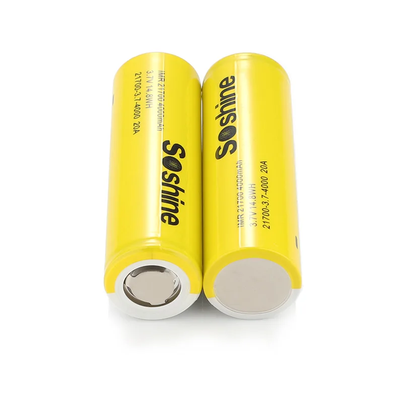 Soshine 21700 3C Li-ion Rechargeable Battery 3.7V 4000mAh Original Battery 4000mAh Li-ion Batteries for Toys Flashlight Radio