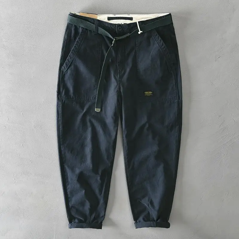 The new 2025 outdoor sports casual cargo pants baggy straight trend leggings handsome Hong Kong trend pants Male Outfit Trousers