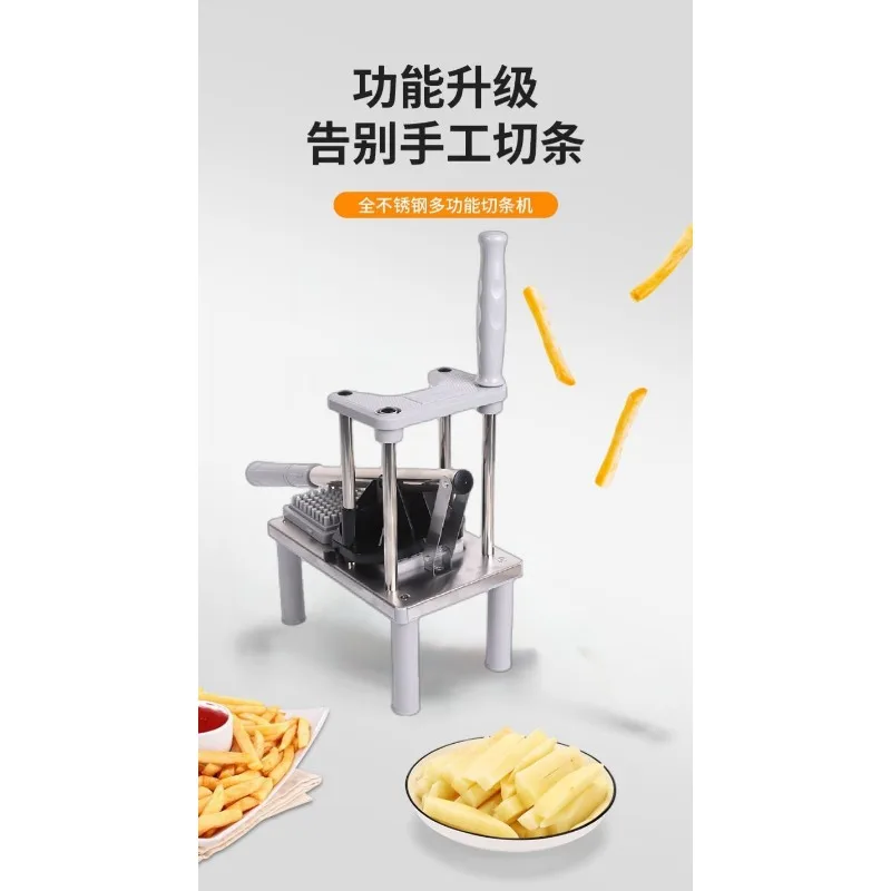 4 Blade Potato French Fry Cutter Press Type Multifunctional Vegetable Slicer For Home Kitchen Food Prep Potato Strip Cutting