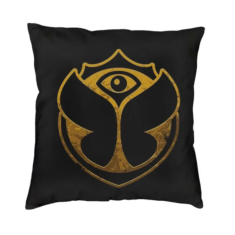 Tomorrowland Cushion Covers Electronic Dance Funny Print Velvet Nordic Pillow Case Decoration Salon