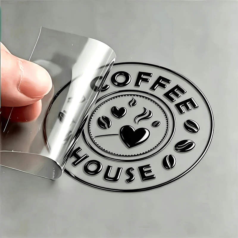 50Pcs Custom Transfer Sticker Personalized Sticker Labels 3D UV DTF Print Brand Company Logo Wedding DIY Gift Car Bottle