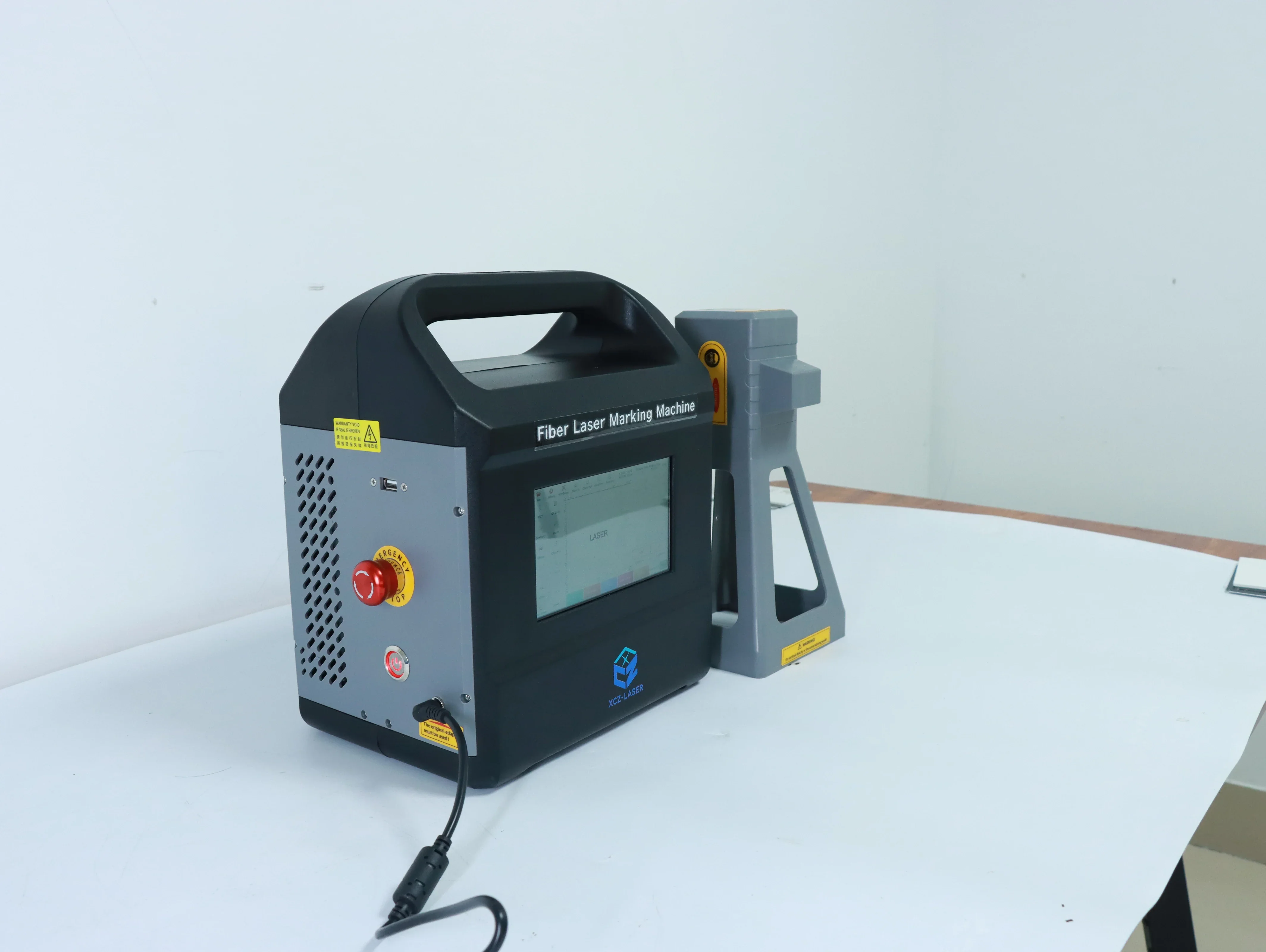 Handheld Fiber Laser Marking Machine Laser Dot Peen Engraving for Restaurants Farms DXF Format Supported-Available for Sale