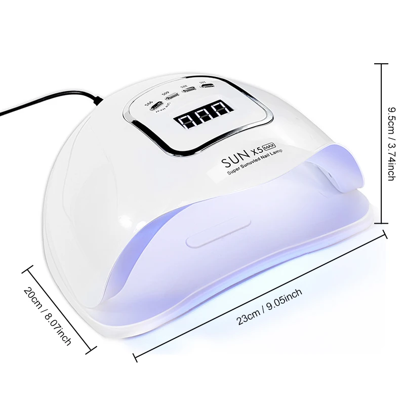 Professional UV Nail Art Lamp 45LED Nail Dryer with 4 Timers and Auto Sensor Drying Light for Gel Nail Polish Curing Nail Tools