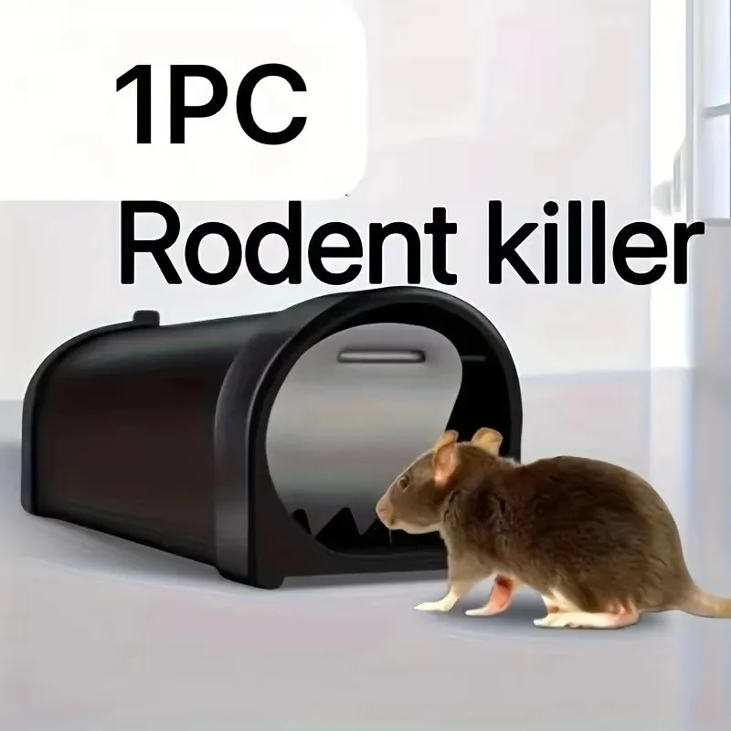 1pc for Heavy-Duty No-Contact Mouse Trap - Indoor/Outdoor Rodent Control with One-Touch Operation, Fast-Acting Mechanism