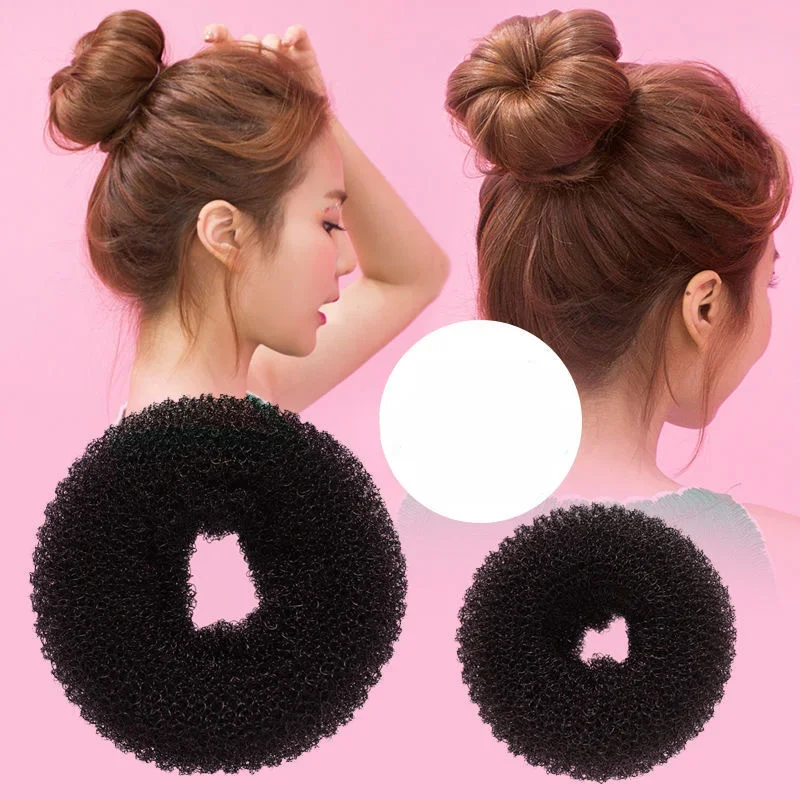 6/8/9.5cm Black/Brown/White Magic Hair Bun Maker Donut Bagel for Hair Tools Hairpin Women Girls Styling Braids Hair Accessories