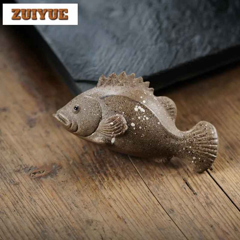 Purple Clay Shark Grouper Tea Pet Aesthetic Fish Tank Landscaping