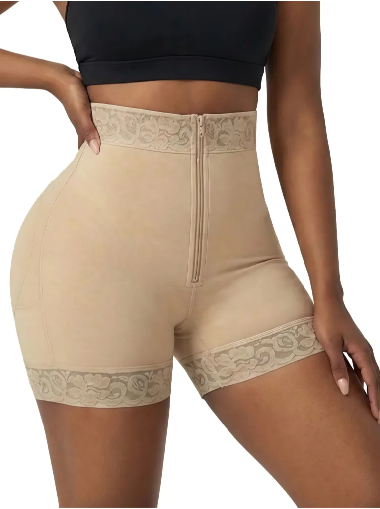 High-Waisted Butt Lifter Panties Hip Enhancer Shapewear Tummy Control Fajas Shorts Body Shaper Boyshort Underwear for Women
