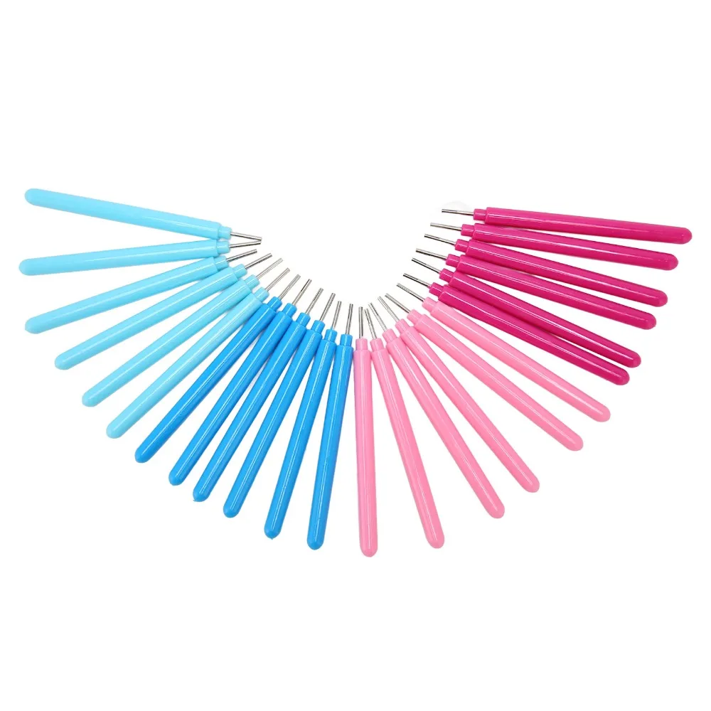 24pcs 4 Colors Assorted Paper Quilling Tools Comfortable Grip Multi-Function Rolling Quilling Needle Pen Quilling Slotted Tool
