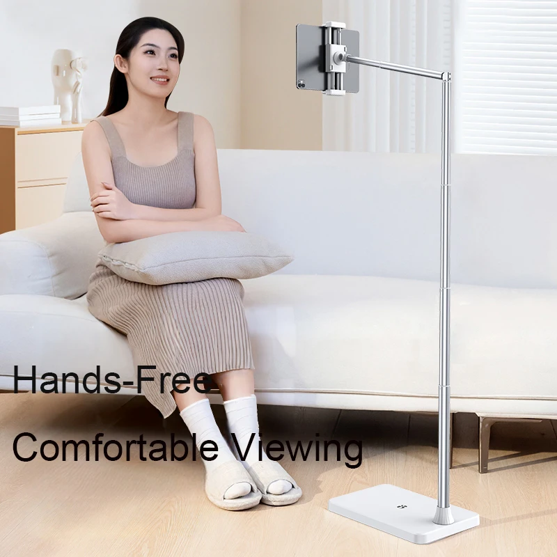 Adjustable Waterproof Magnetic Flexible Floor Tripod Stand For Phone Tablet Live Streaming Online Meetings Bedside
