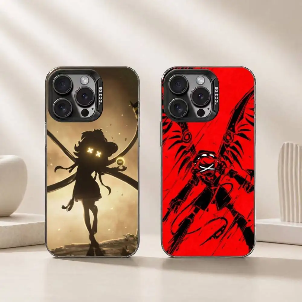 Animation Murders Drones Phone Case For iPhone 17,16,15,14,13,12,11 Plus,Pro Max,XS,Colored Silver Plated Inside Cover