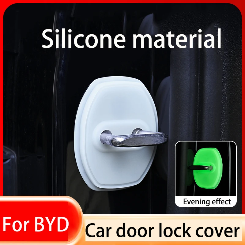 

2 шт./4 шт./компл. силиконовый защитный чехол с пряжкой для дверного замка автомобиля для BYD Atto 3 Tang F3 E6 Dmi Qin Yuan Song plus EV Dolphin Seagull