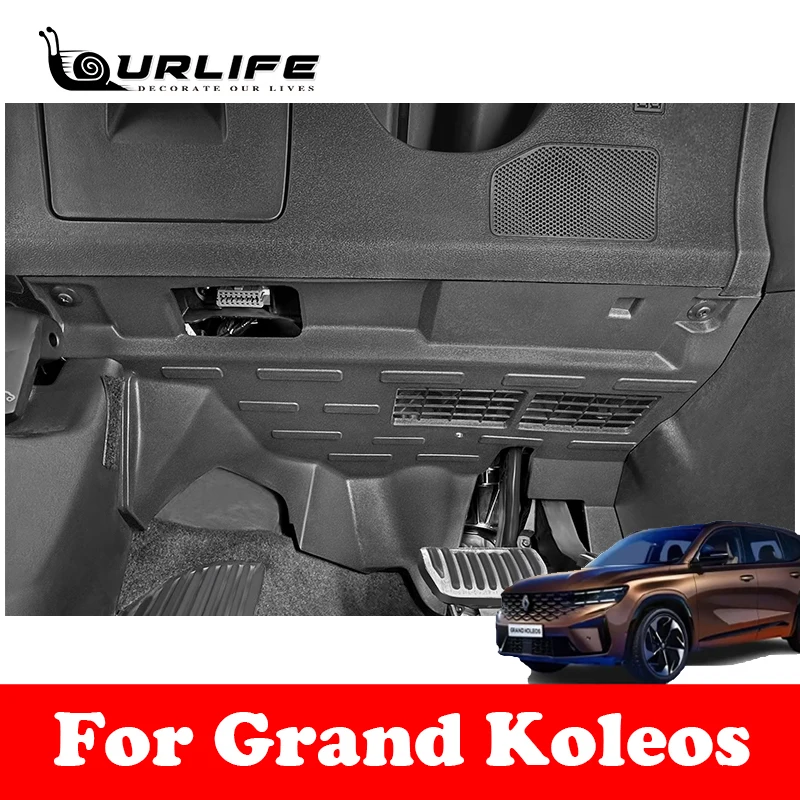 

For Grand Koleos Geely Monjaro KX11 2024 2025 Car Co-pilot Anti-kick Board Modification Ventilation Opening Under The Passenger