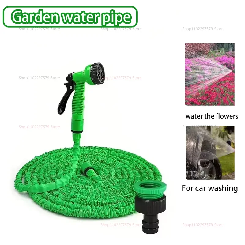 Retractable Magic Hose High Pressure Car Wash Water Gun Garden Watering Hose Home Outdoor Cleaning Tool for Cars Gardens view 3