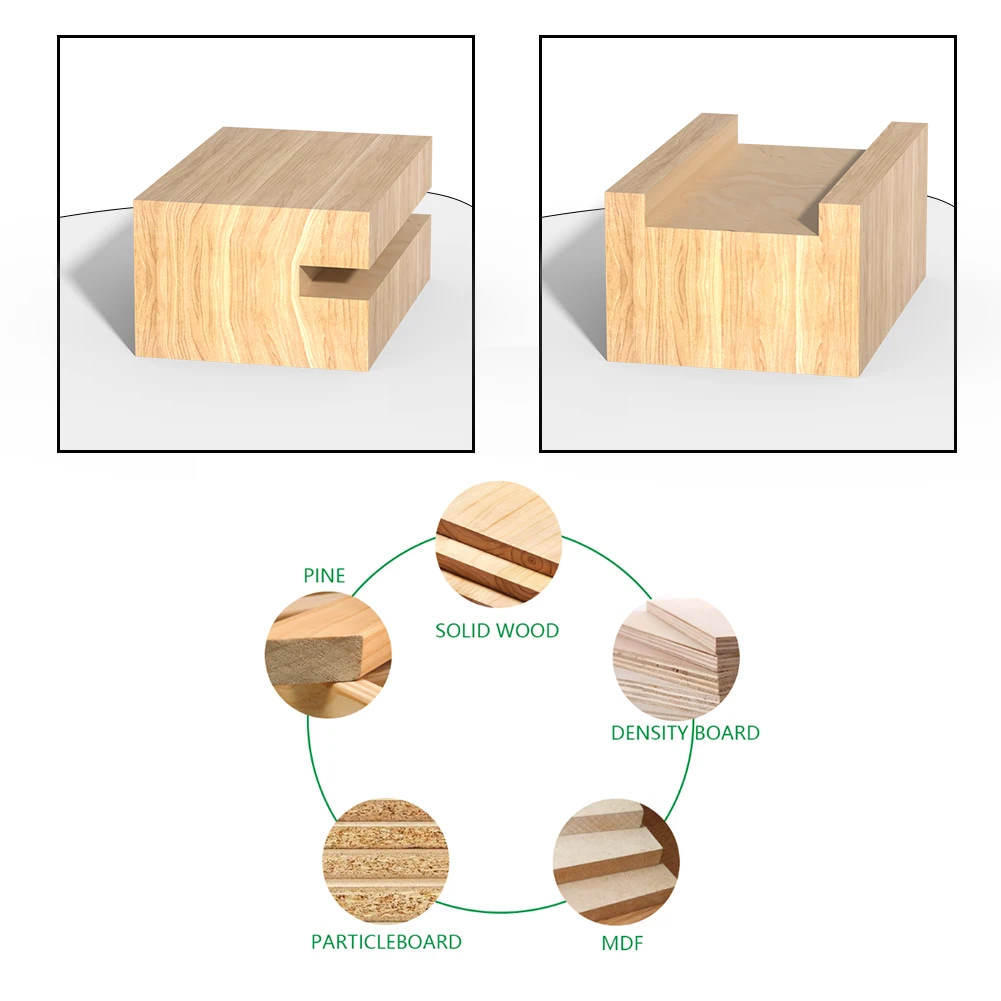 Broca de enrutador de vástago de 6mm y 6,35mm, cortador de fresado para madera, Metal, carburo, brocas de enrutador, herramientas de carpintería,