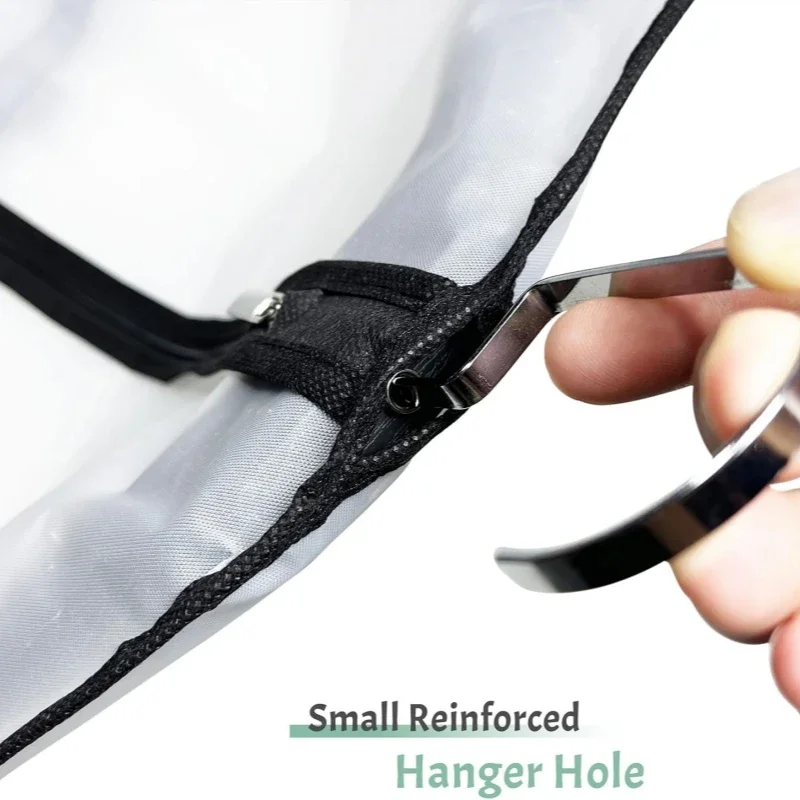 60x180cm Kleidung Staubschutz Kleidungsstück Anzug Kleid Jacke Kleidung Mantel Staubdichte Abdeckung Schutz Reisetasche Anzug Hochzeitskleid Abdeckung – Detail 10
