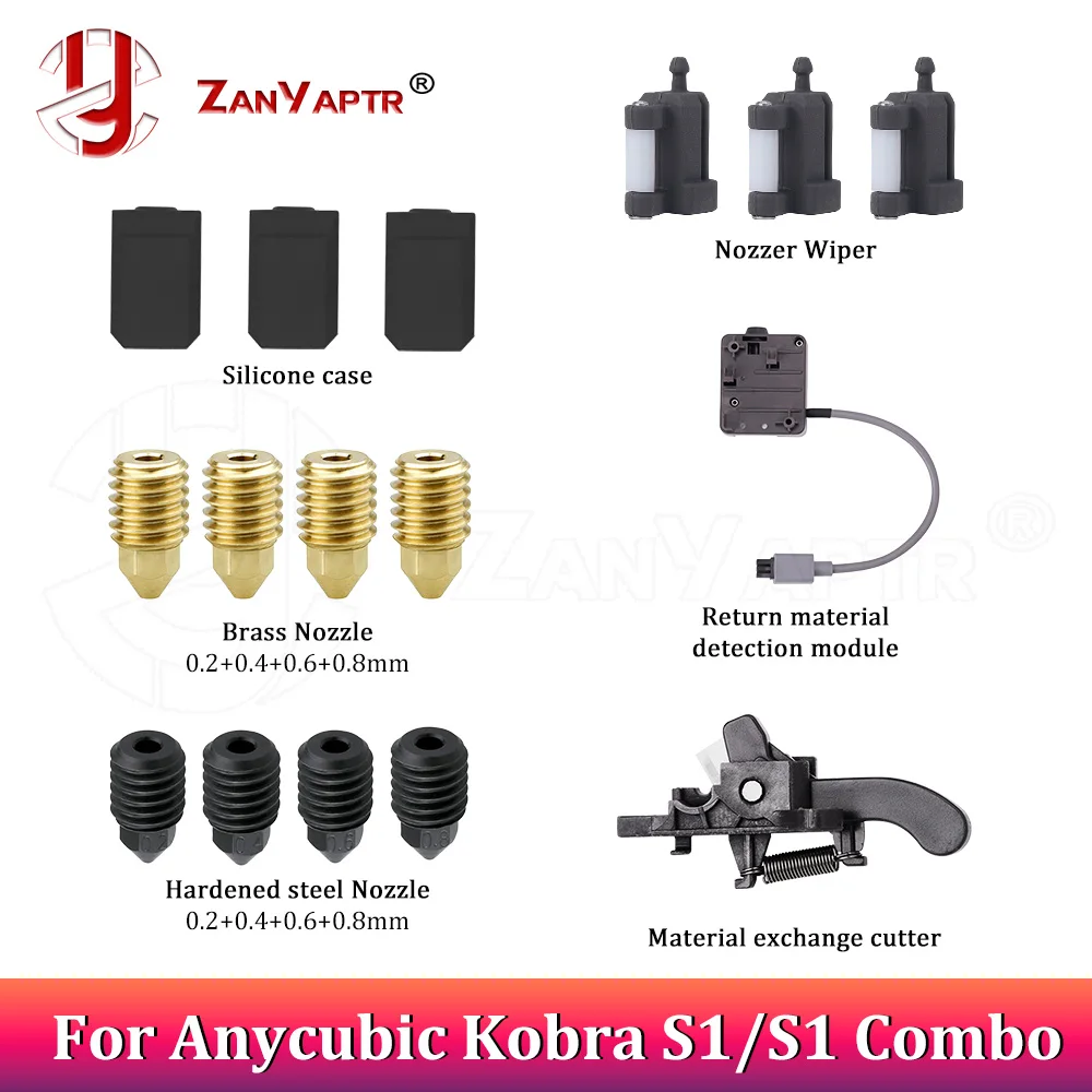 

Для Anycubic Kobra S1/S1 комбинированные детали 3D-принтера Hotend, сборная пластина сопла, 8 цветов, концентратор FILAMENT