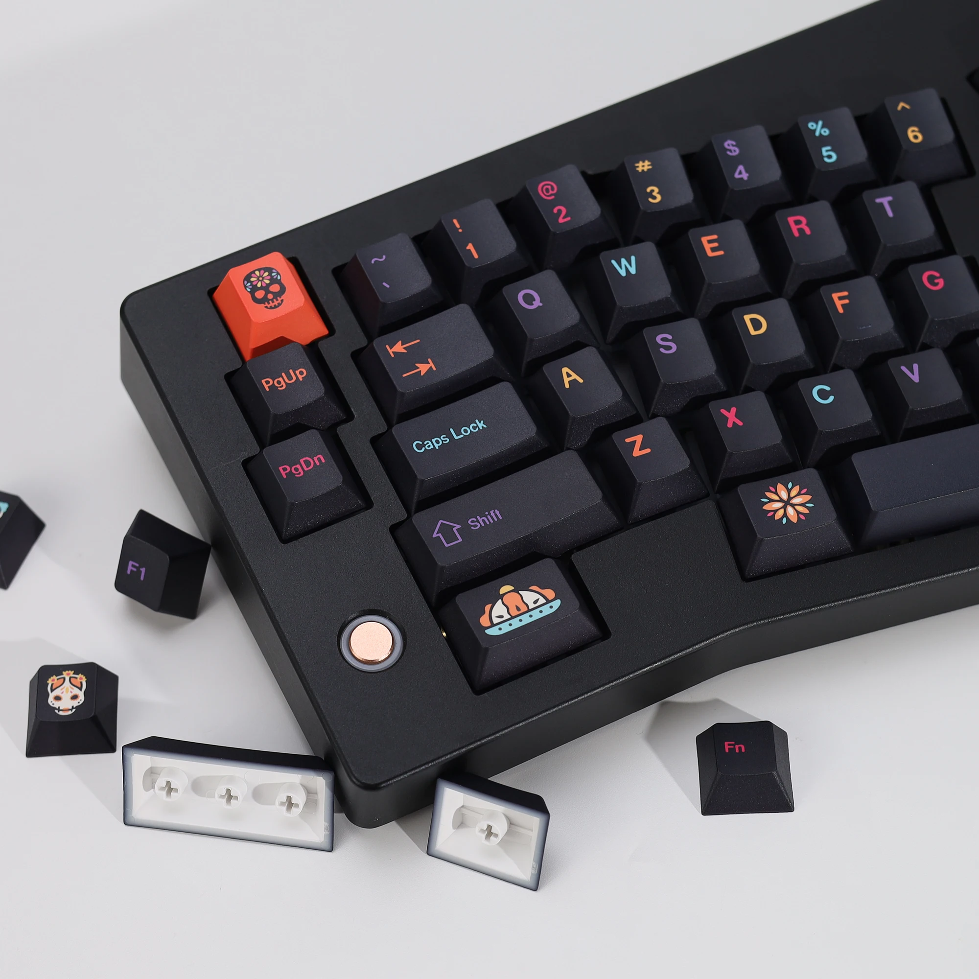 KBDiy Clone GMK Keycaps Retro GMK Mictlan Cherry Profile PBT ISO Keycap für magnetische Schalter 60 Gaming Mechanical Keyboard KIT – Detail 22