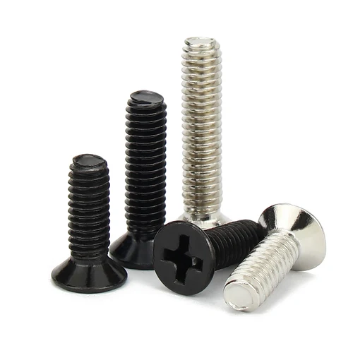 Imagen 2 del producto GB819 DIN7046 M1 M1.2 M1.4 M1.6 M2 M2.5 M3 M4 cabeza plana Phillips máquina tornillo SSD reparación electrónica tornillos accesorios para SONY DELL SAMSUNG IBM HP TOSHIBA avellanado negro niquelado KM tornillos