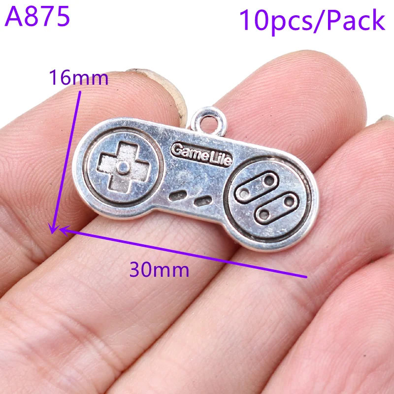 1 Pack Mixed Silver Plated Hip Hop Style Game Console Mouse Laptop Gamepad Pendant DIY Charms For Jewelry Crafts Making P1111