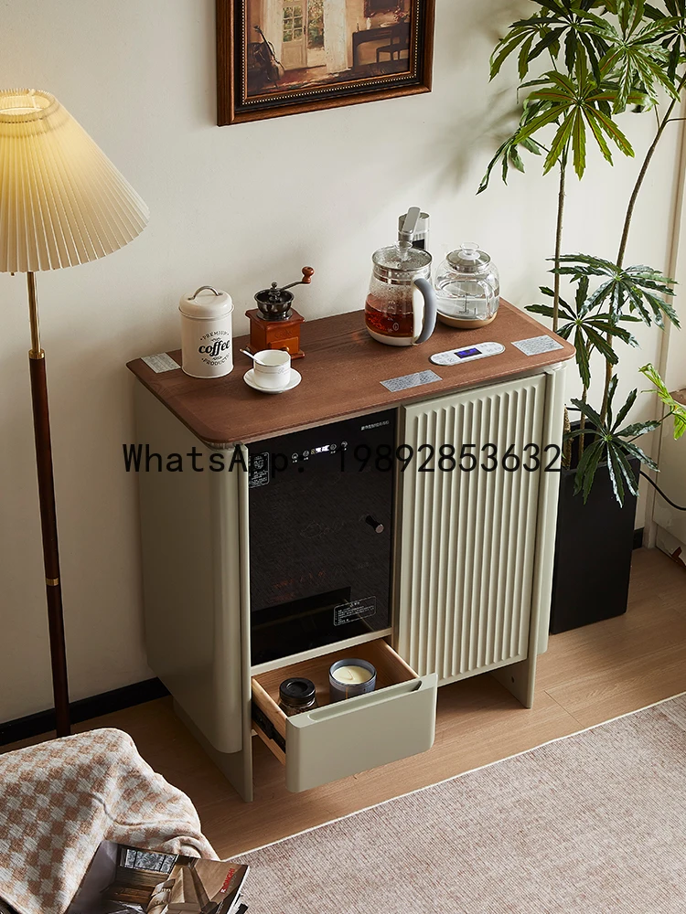 

5.15 Tea Bar Machine Light Luxury Modern High-End Water Dispenser Sideboard Cabinet Storage Cabinet Integrated High-End