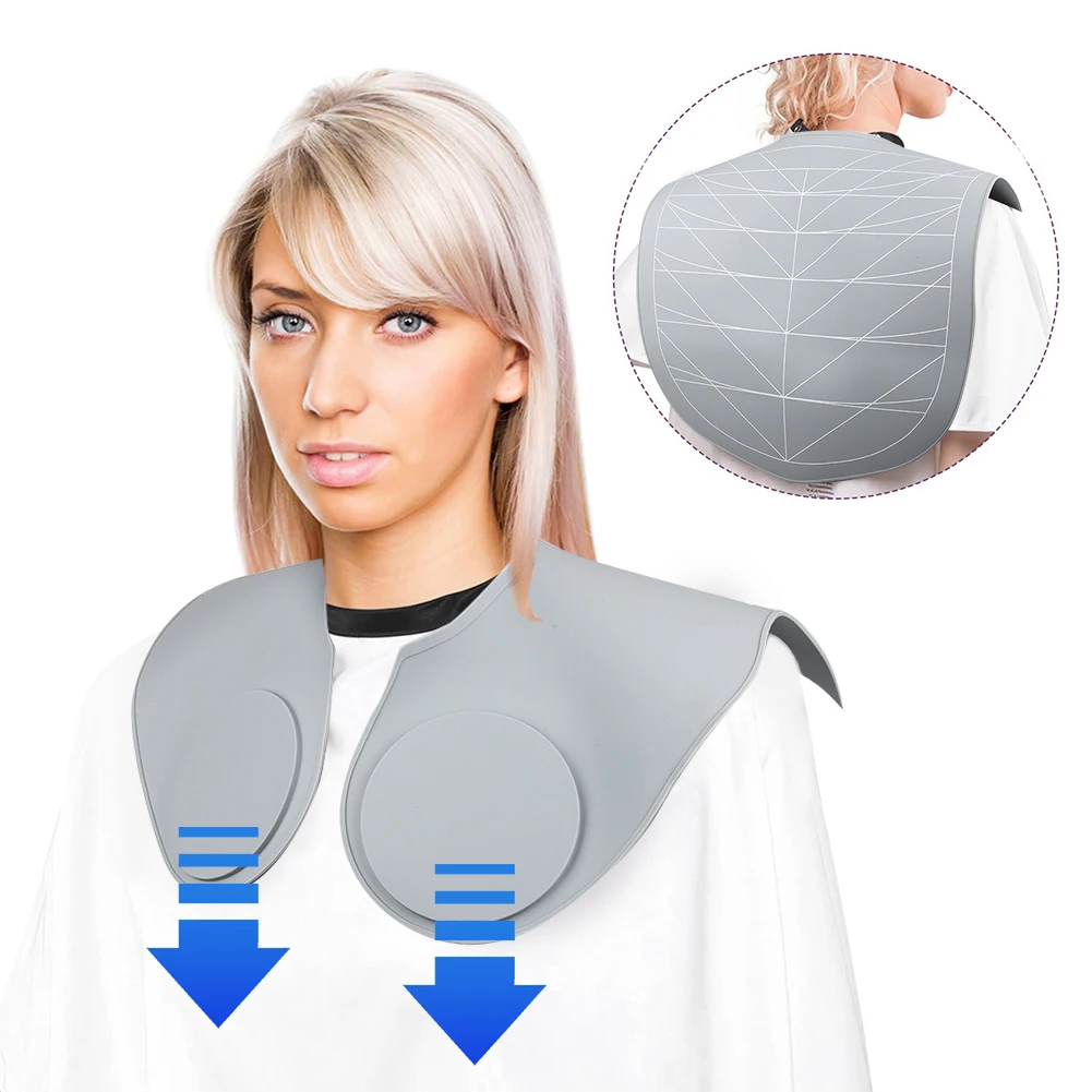 Hair Cutting Cape Cloth & Collar Set Hair Cutting Guide Collar Multifunction Hair Dye Shawl Waterproof for Home Salon