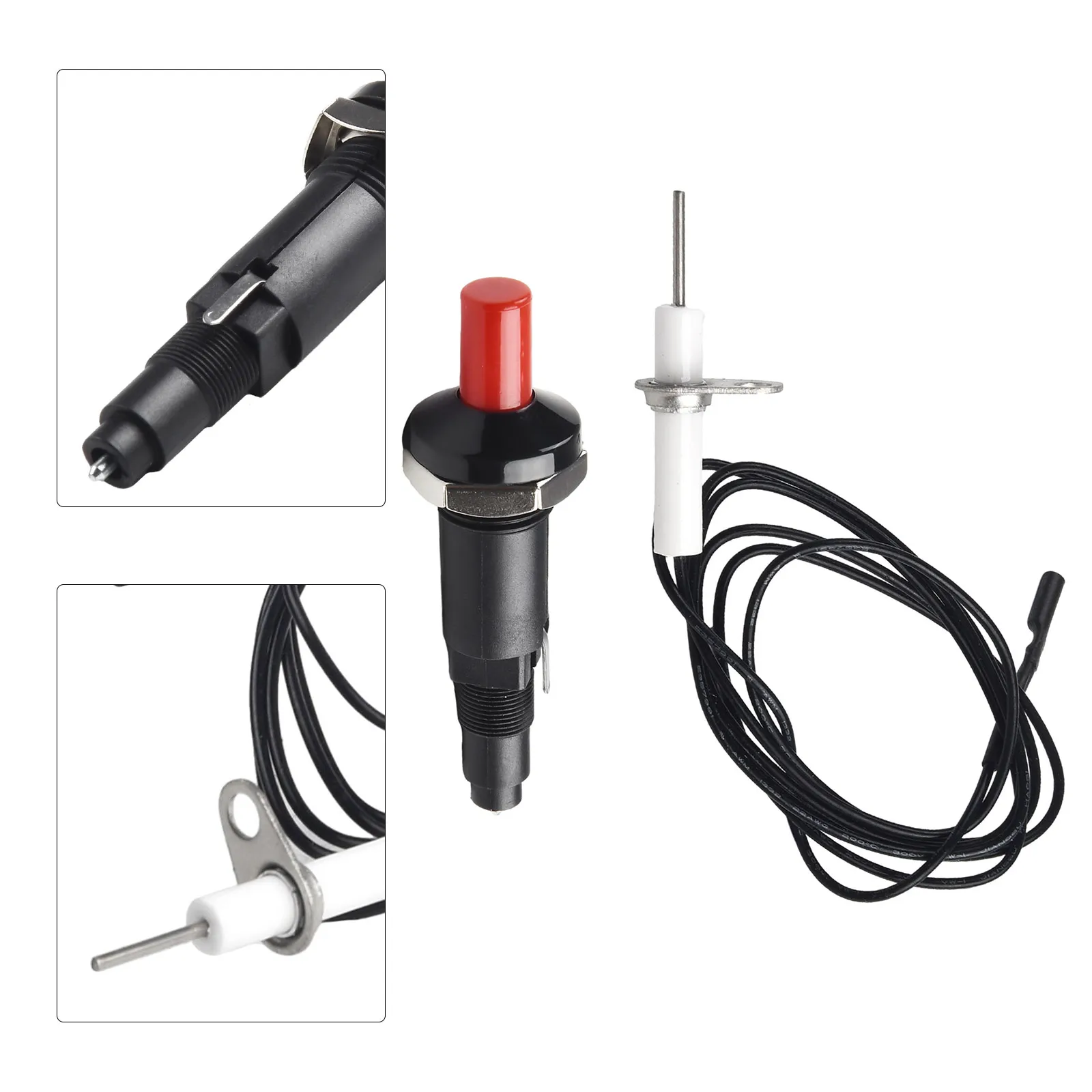 Universal Piezo Spark Ignition Set With Cable Long Push Button Kitchen Lighters For Gas Grill BBQ Home Appliance Accessories