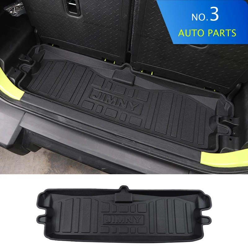 Esteiras traseiras do tronco do carro para Suzuki Jimny, JB64, Sierra, JB74W, 2019, 2023 TPE Trunk Mat, acessórios do carro