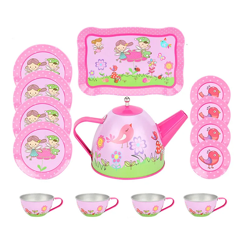 Simulazione Set da tè teiera cucina tè pomeridiano gioco di imitazione tè pomeridiano gioco di gioco giocattoli per la prima educazione per bambini bambini