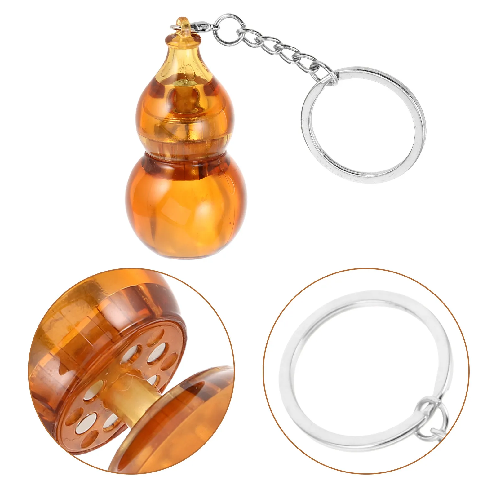 Lightweight Spiral Finger Slider Gourd Keychain Fidget Anxiety Relief Silent Sensory Key Chain Adults Teens Fidget Toys Keychain
