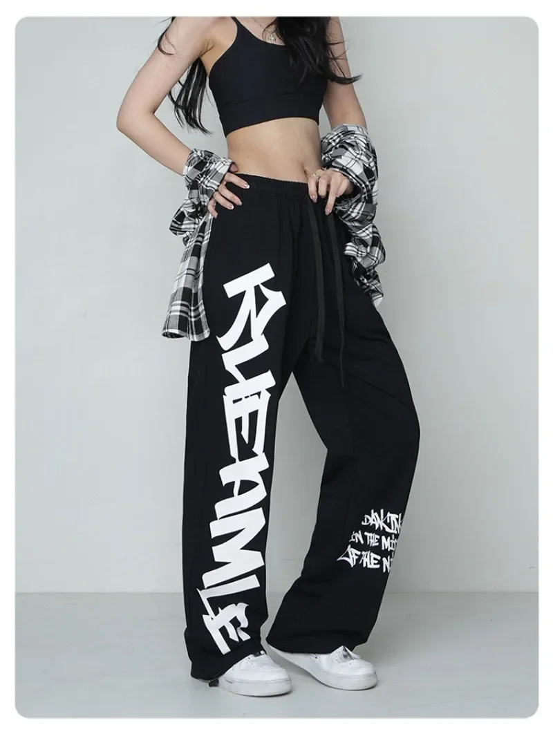 Korean Style Y2k Streetwear Sweatpants Harajuku Women's Sports Pants Oversized Hip Hop Wide Leg Trousers Jogging Women