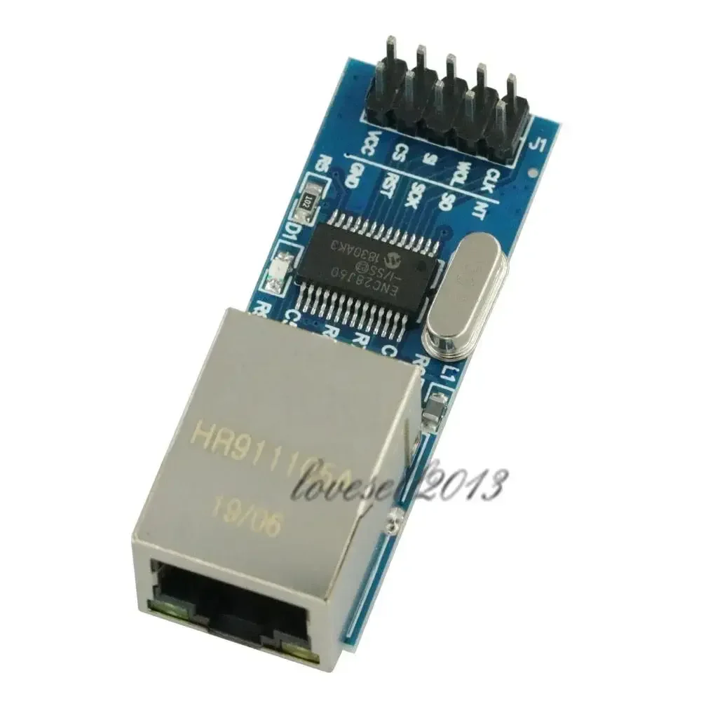 

NEW Mini ENC28J60 Ethernet LAN Network Module For Arduino 51 AVR SPI PIC STM32 LPC