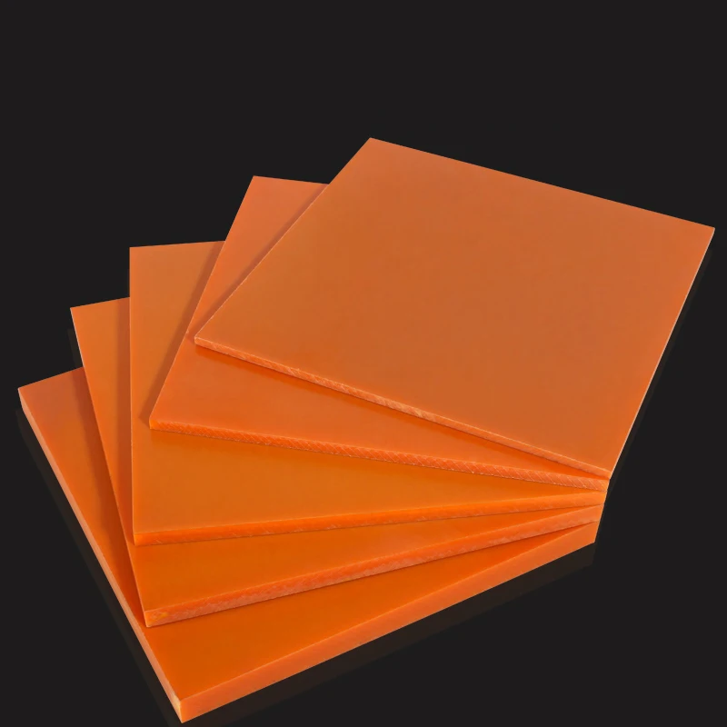 1~10pcs Thickness 1-20mm Orange Electrical Bakelite Board Insulated Plate Insulation Phenolic Resin Boards Temperature Resistant