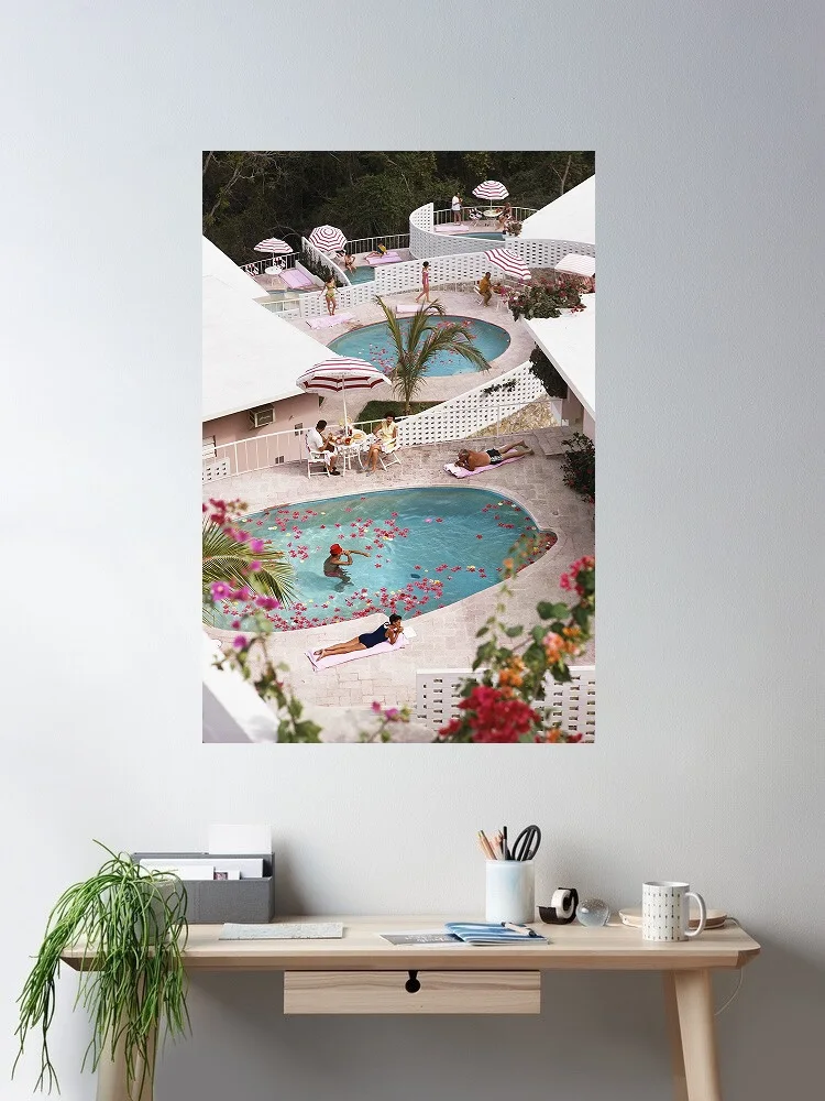 

Slim Aarons Las Brisas Hotel, Print Art Canvas Poster, For Living Room Decor, Home Wall Picture