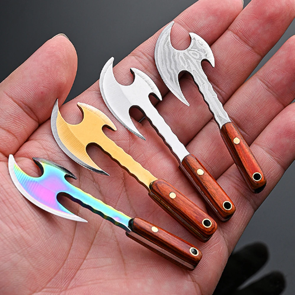 

Mini Axe Knife Demolition Express Knife EDC Small Knife Blade Precious Embroidery Knife Small Vegetable Knife Portable Unpacking