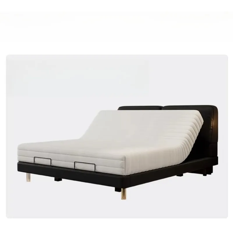 

Modern Luxury Leather Electric Adjustable Multifunctional Heavy Duty Assembly AI Smart Master Bedroom Bed