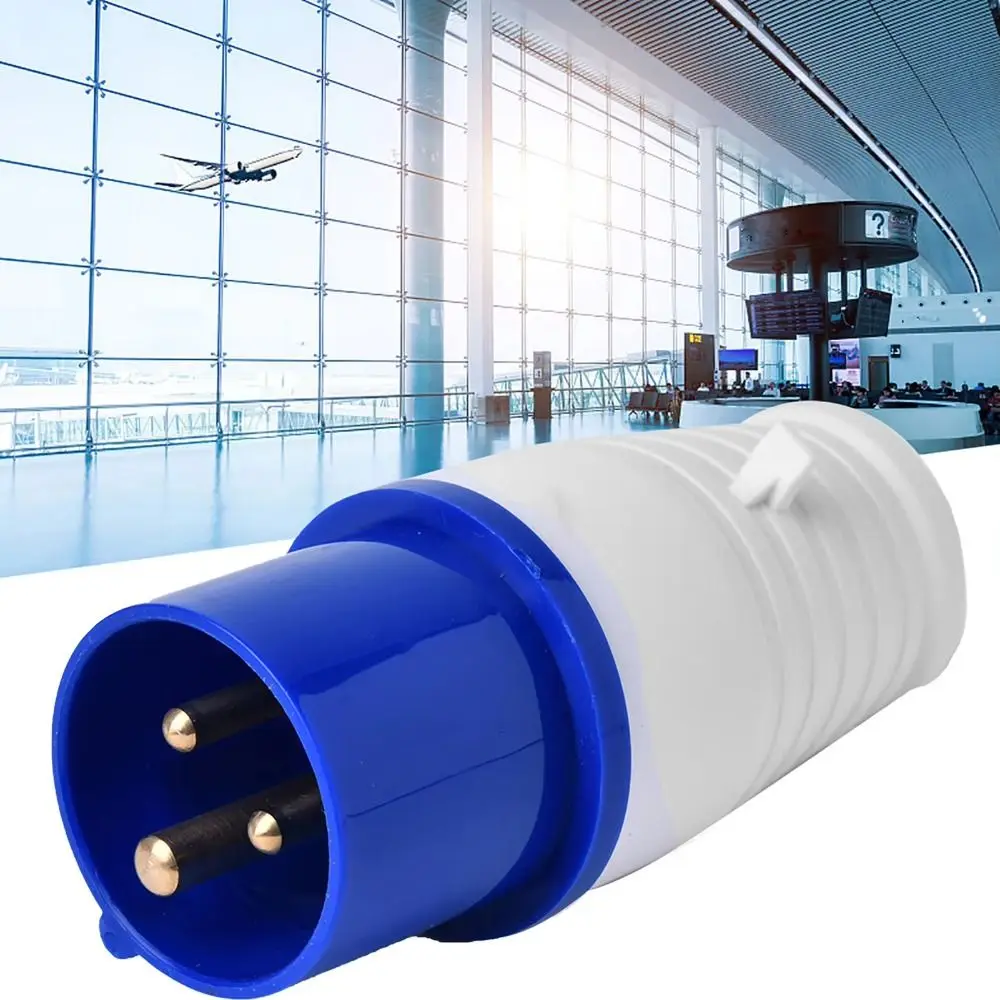 IP44 Rated Industrial Plug 16A 32A Insulated Socket Waterproof Connector Heavy Duty Wall Mounted Power Connector Outdoor Use