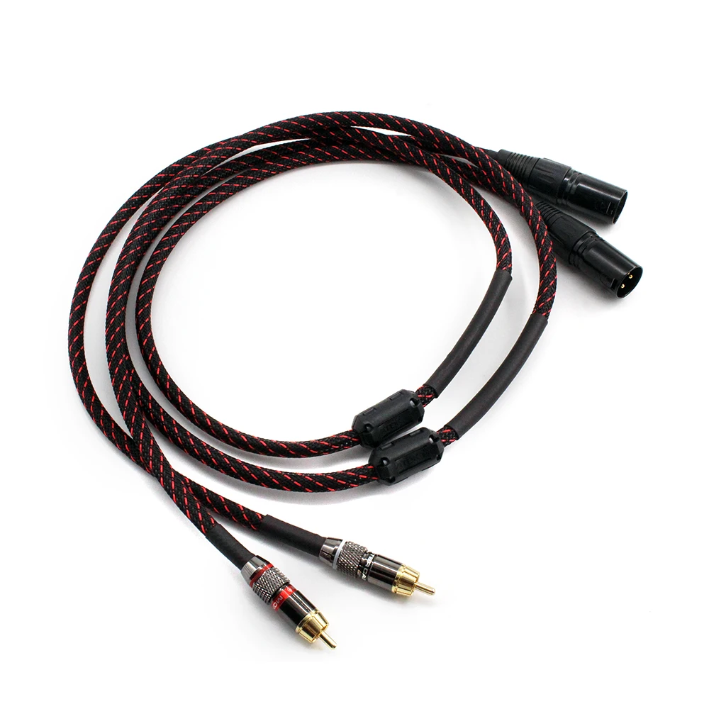 

Canare L-4E6S HIFI Audio cable 2rca Male to 2 xlr Male Microphone Amplifier Mixer Patch Cable Dual XLR Male Cable 4N OFC Wire