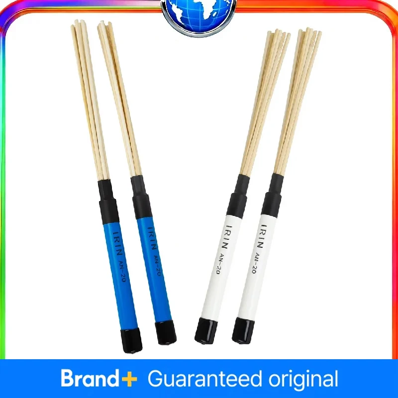 IRIN 1 Paar Bambus-Drumsticks, Multi-Rod-Bundle, Bambus-Jazz-Drumsticks, Bürsten, Stange, Percussion-Instrumenten-Zubehör