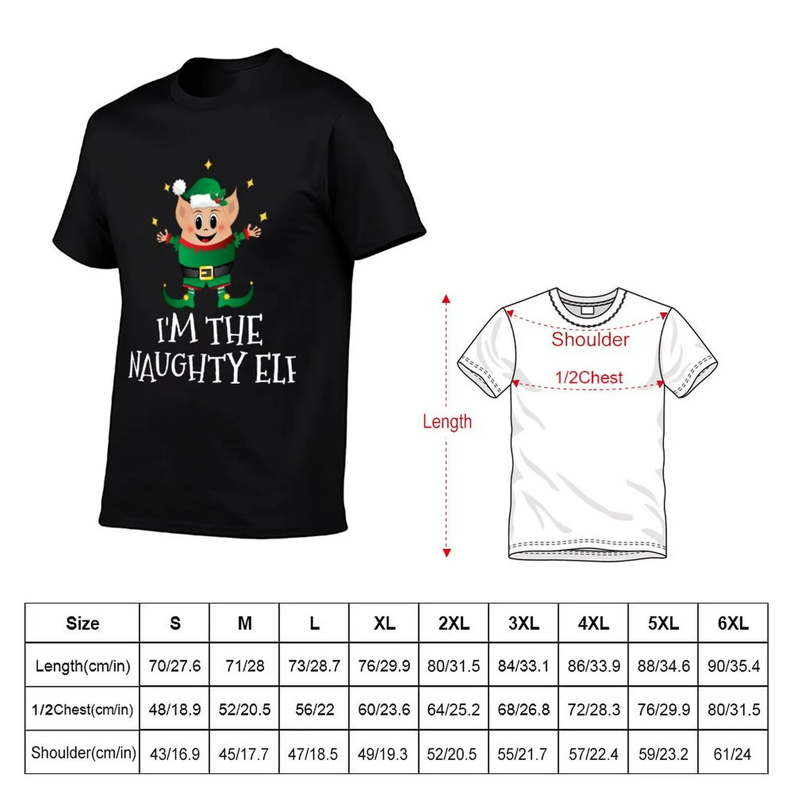 Naughty Christmas Cute Elf Squad Costume Pajama Merry Xmas T-Shirt funny meme t-shirts tops summer top T-shirt men
