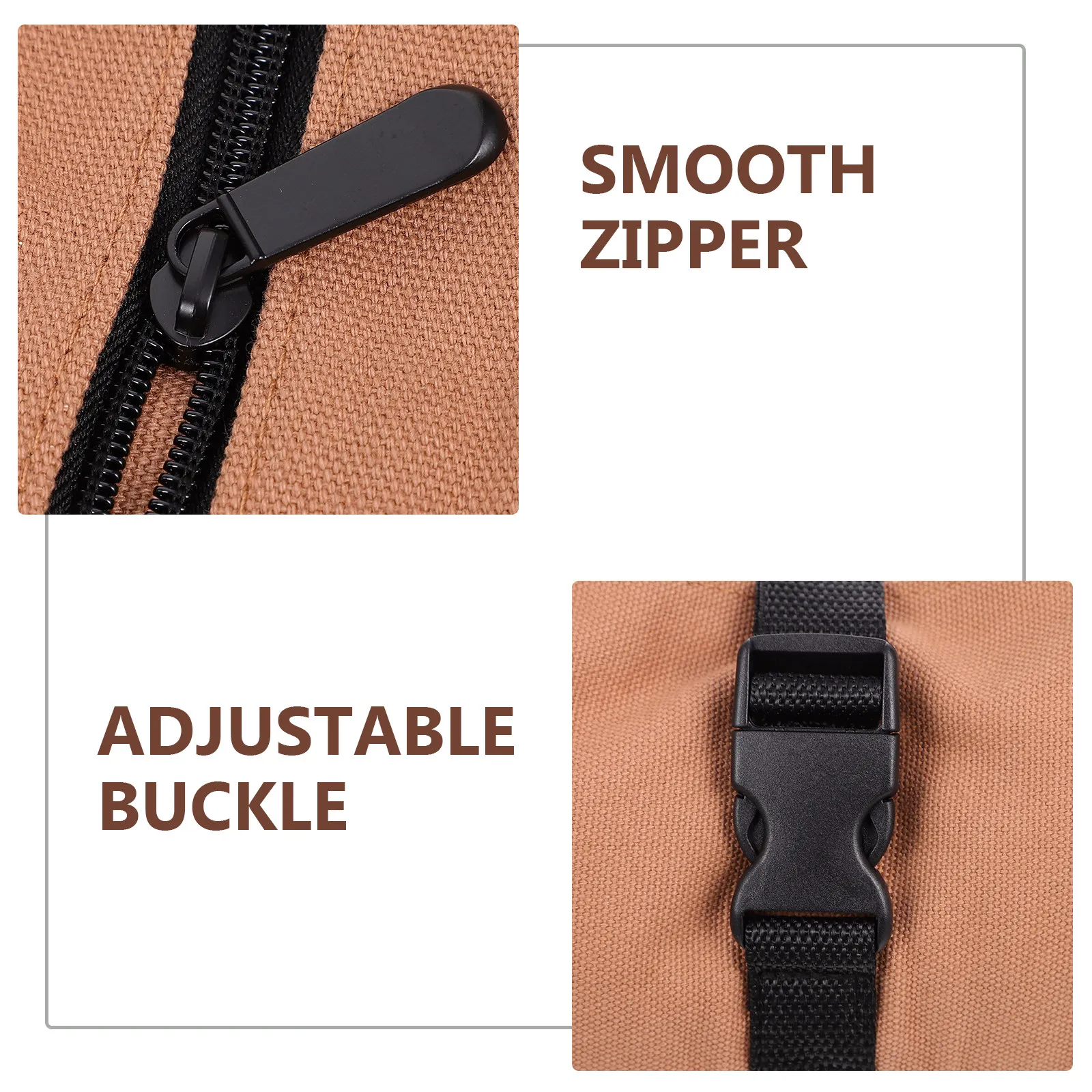 1Pcs Tool Bag Large Capacity Folding Tool Pouch with Zipper for Outdoor Work Electrician Package Hanging Storage Bag