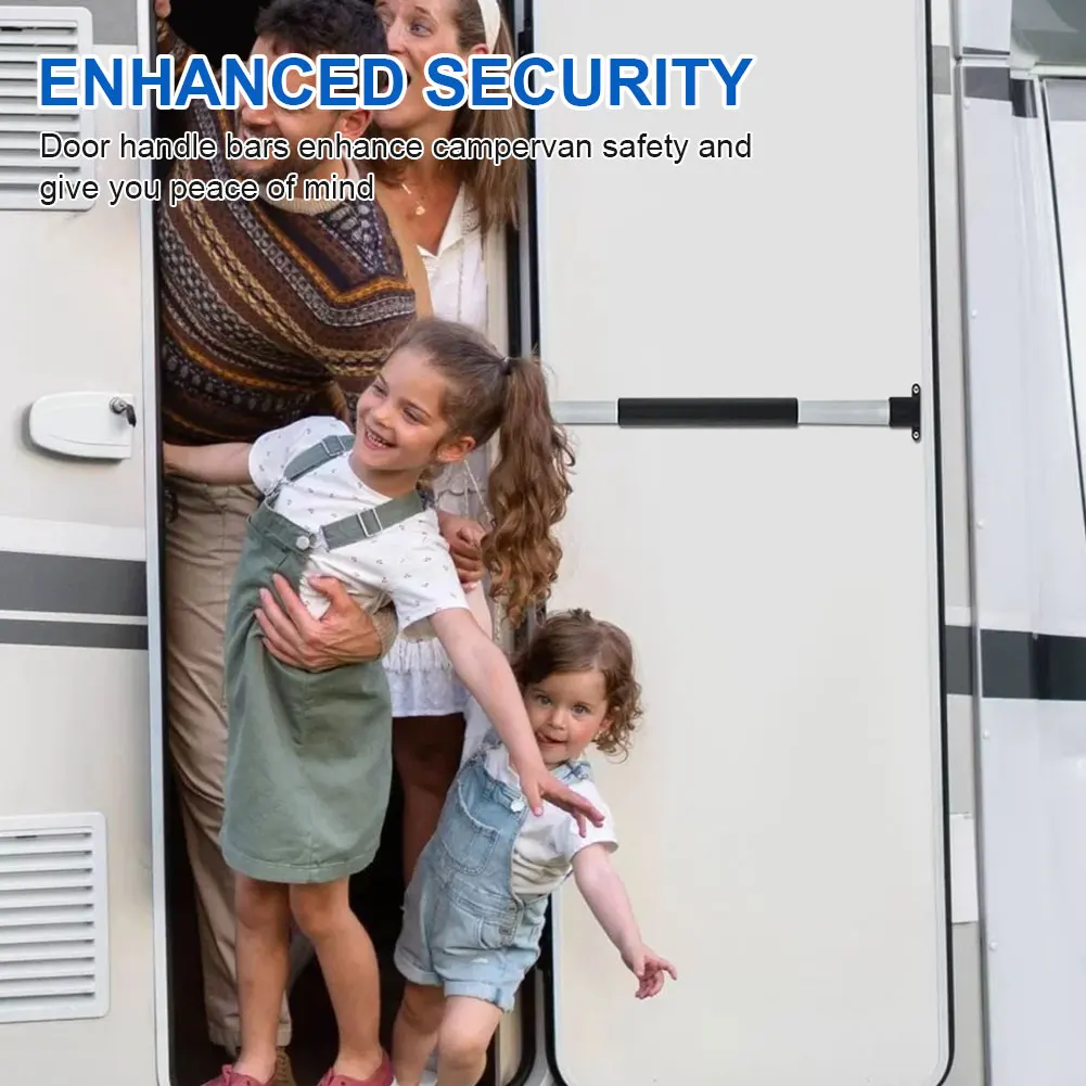 

RV Screen Door Handle Adjustable RV Screen Door Cross Bar Ergonomic RV Door Handle Grab Bar RV Accessories