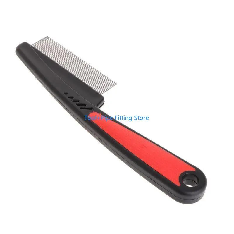 F92B Flea Comb with Stainless Steel Teeth Lice Removal Brush for Dogs and Cats Pet